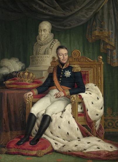 Mattheus Ignatius van Bree Portrait of William I, King of the Netherlands Norge oil painting art